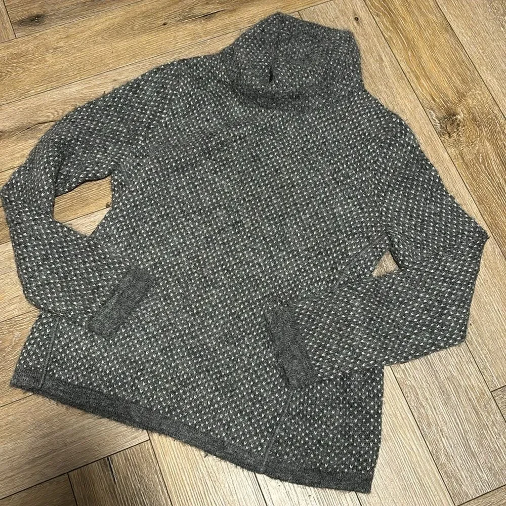 RedMaple Sportswear Alpaca & Pima Cotton Mock Neck - Picture 2 of 4